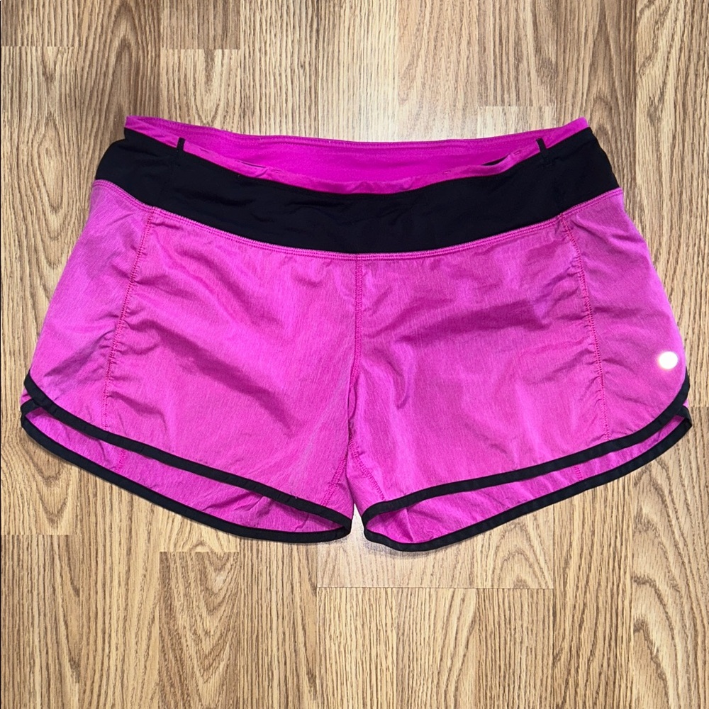 Lululemon Athletica Vibrant Pink Athletic Shorts